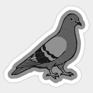 City Pigeon – Minimalist Urban Bird Sticker